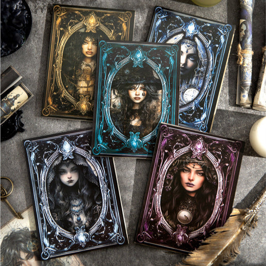 #02453 Vintage Magic Girl Series Sticker