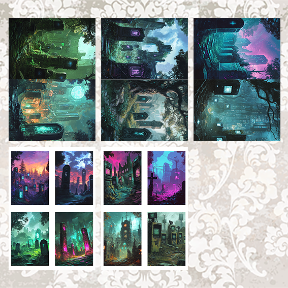 #5A45 POI Print A5 Cardstock Paper Set 10 Pcs