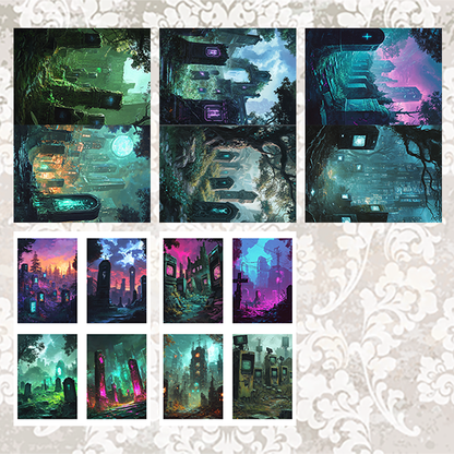 #5A45 POI Print A5 Cardstock Paper Set 10 Pcs