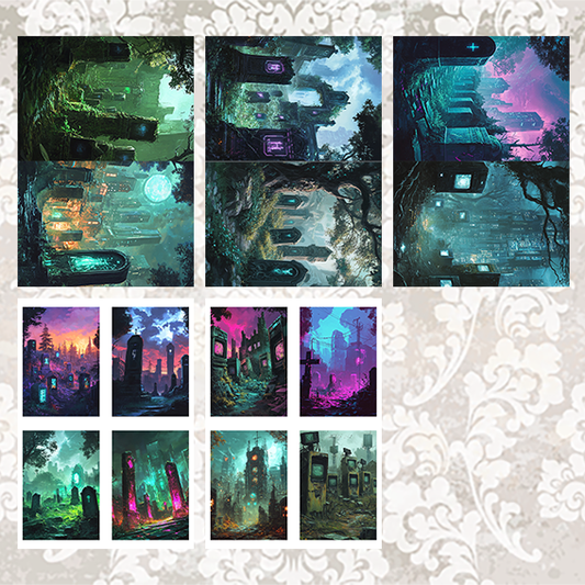 #5A45 POI Print A5 Cardstock Paper Set 10 Pcs