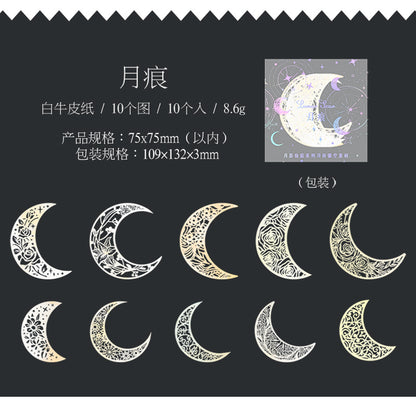 #02369 Moon and Statty Series Sticker