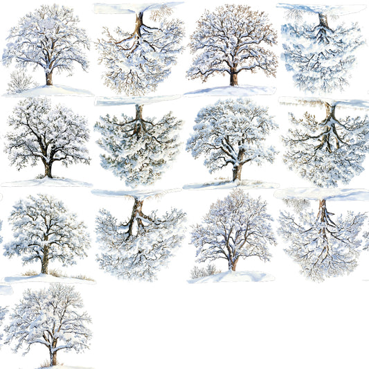 #03260 Customized PET Tape Winter Tree