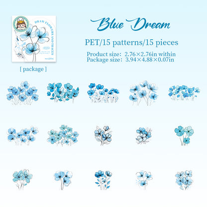 #02513 Draw Flower Series Sticker