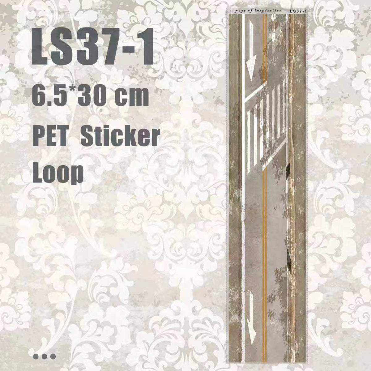 #LS37 S PET Sticker Loop