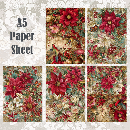 #5A48 POI Print A5 Cardstock Paper Set 8 Pcs