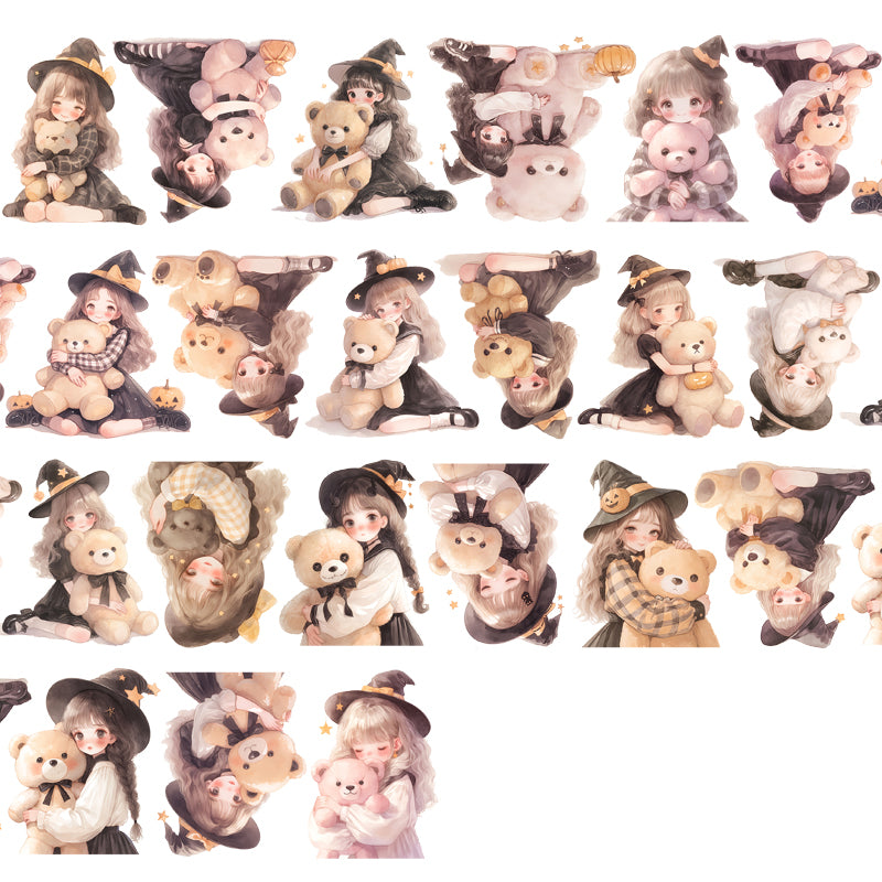 #03261 Customized PET Tape Cute Girl with Doll