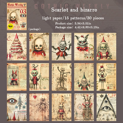 #02562 Gothic Weekly Series Material Paper