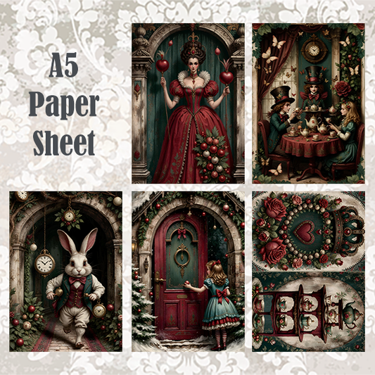 #5A49 POI Print A5 Cardstock Paper Set 8 Pcs