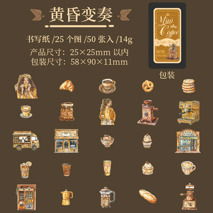 #02922 Mini Coffee Series Sticker