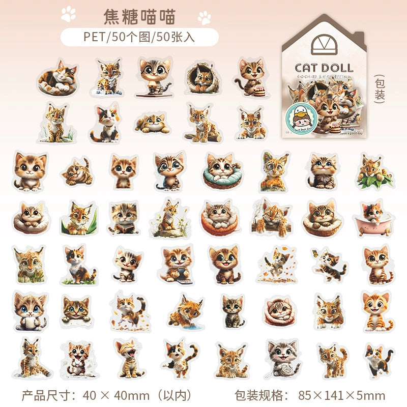 #02708 Cat Doll Series Sticker