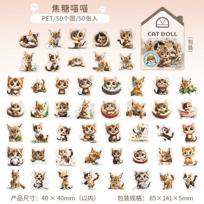 #02708 Cat Doll Series Sticker