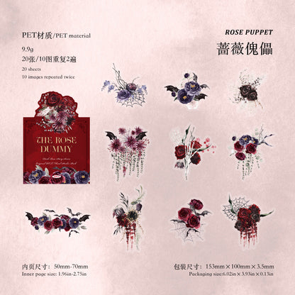 #02697 Gothci Flower Series Sticker