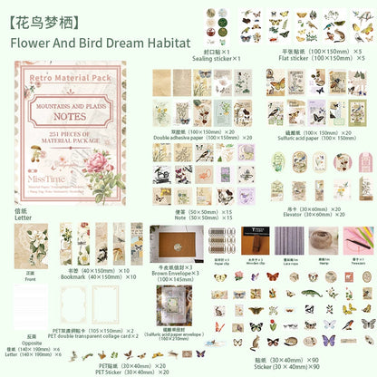 #02820 Vintage mixed Series Material Pack