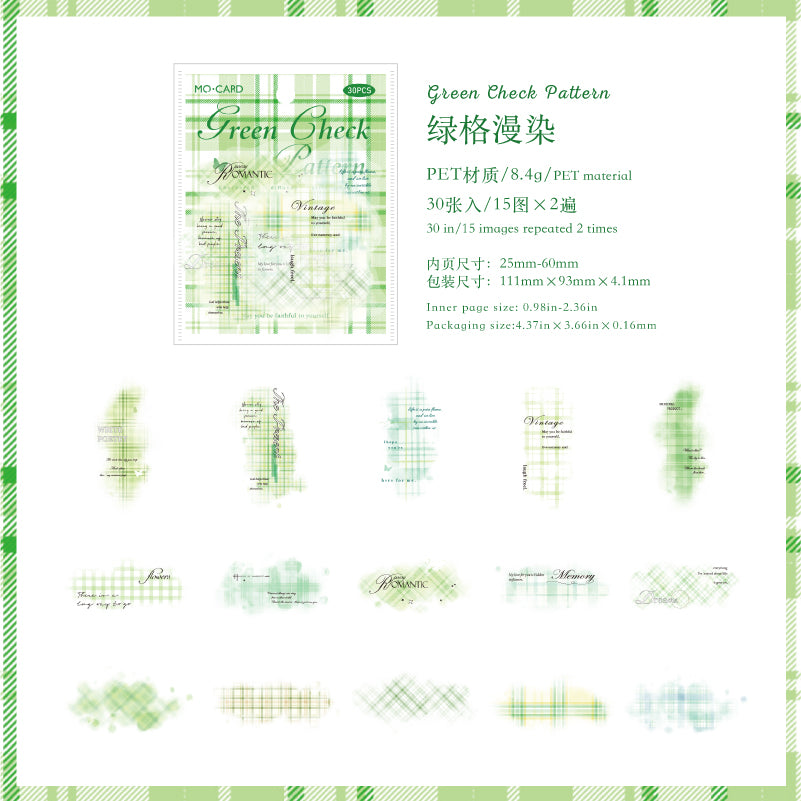 #02508 Washi Check Series Sticker