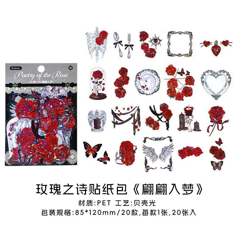 #02799 Rose Poem Series Sticker