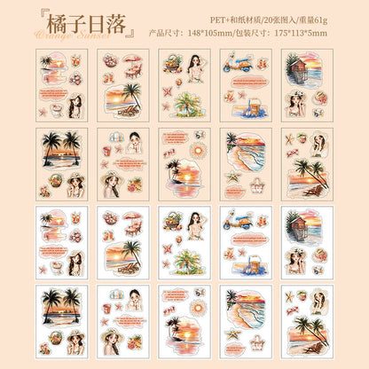 #02744 Relaxing Time Series Sticker