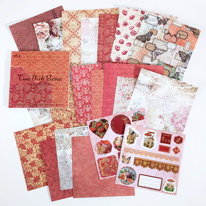 #02314 Retro Backgound Series Material Paper Book