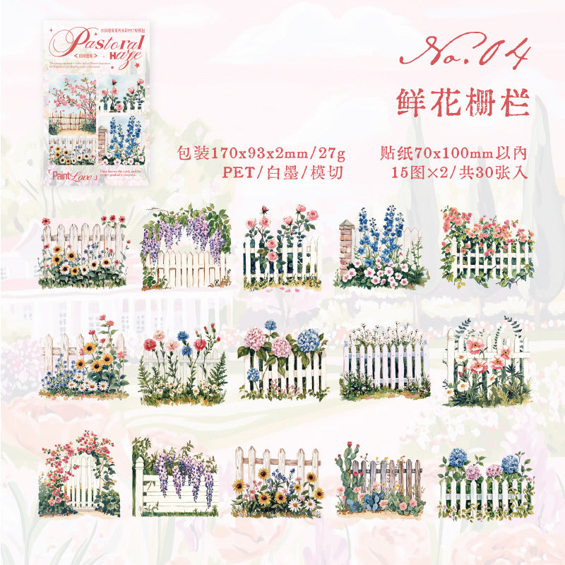 #02241  Mist Garden Series Sticker