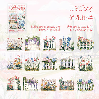 #02241  Mist Garden Series Sticker