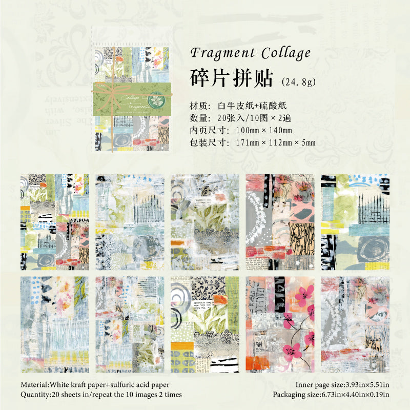 #02461 Vintage Color Series Material Paper