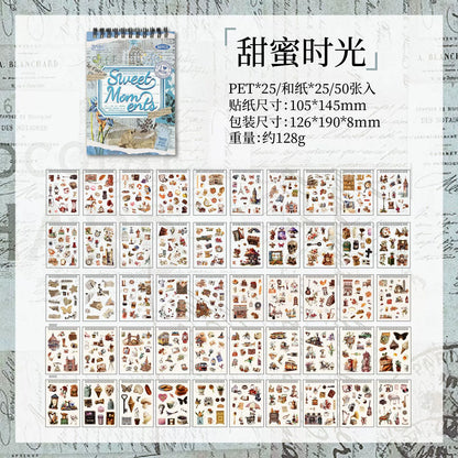 #02709 Vintage Diary Series Sticker Book