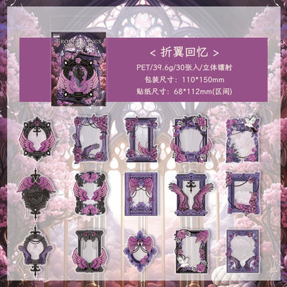 #02726 Vintage Flower Frame Series Sticker