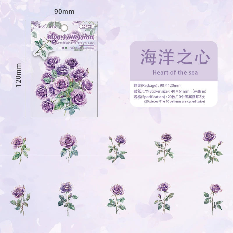 #02728 Rose Bundle Series Sticker