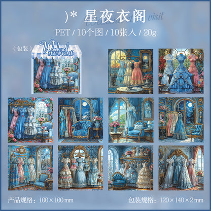 #02239 Vintage Clothes Store Series Sticker