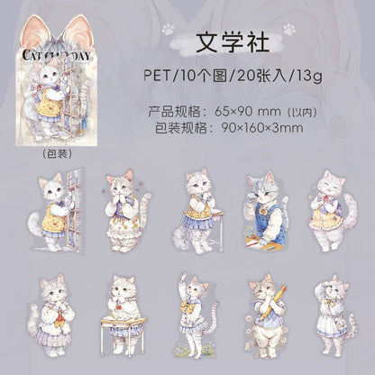 #02766 Cat Club Series Sticker