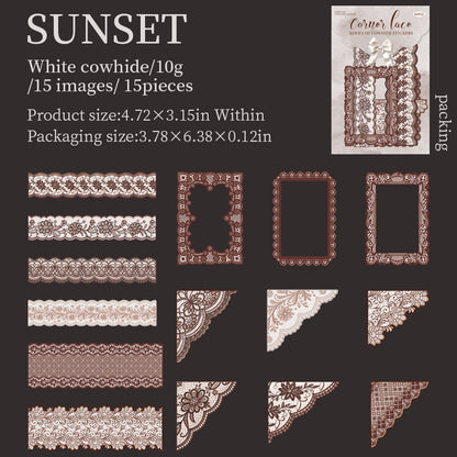 #02471 Lace Frame  Series Sticker
