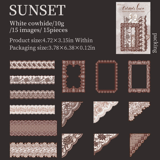 #02471 Lace Frame  Series Sticker