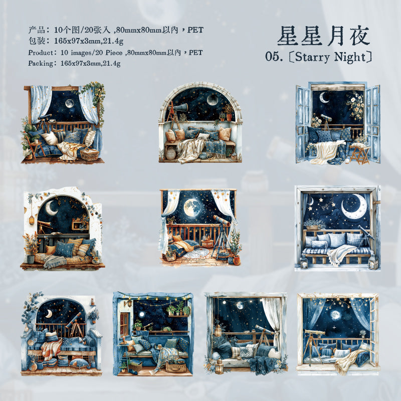 #02156 Story Besides the Window Series Sticker