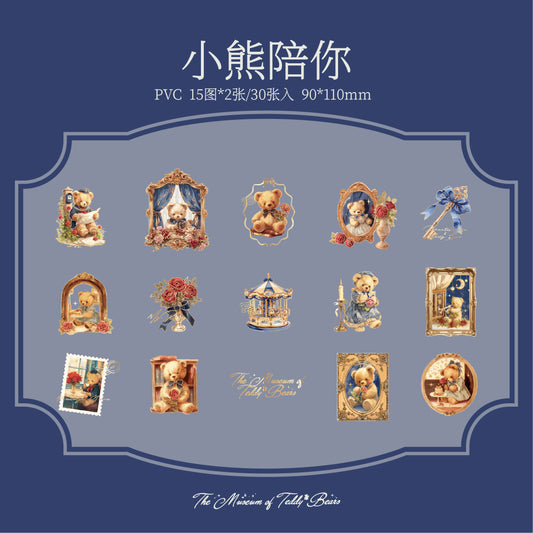 #02458 Cute Bear House Series Sticker