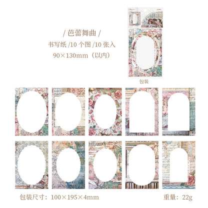 #02567 Flower Frame Series Sticker