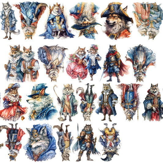 #03265 Customized PET Tape Wolf Princess