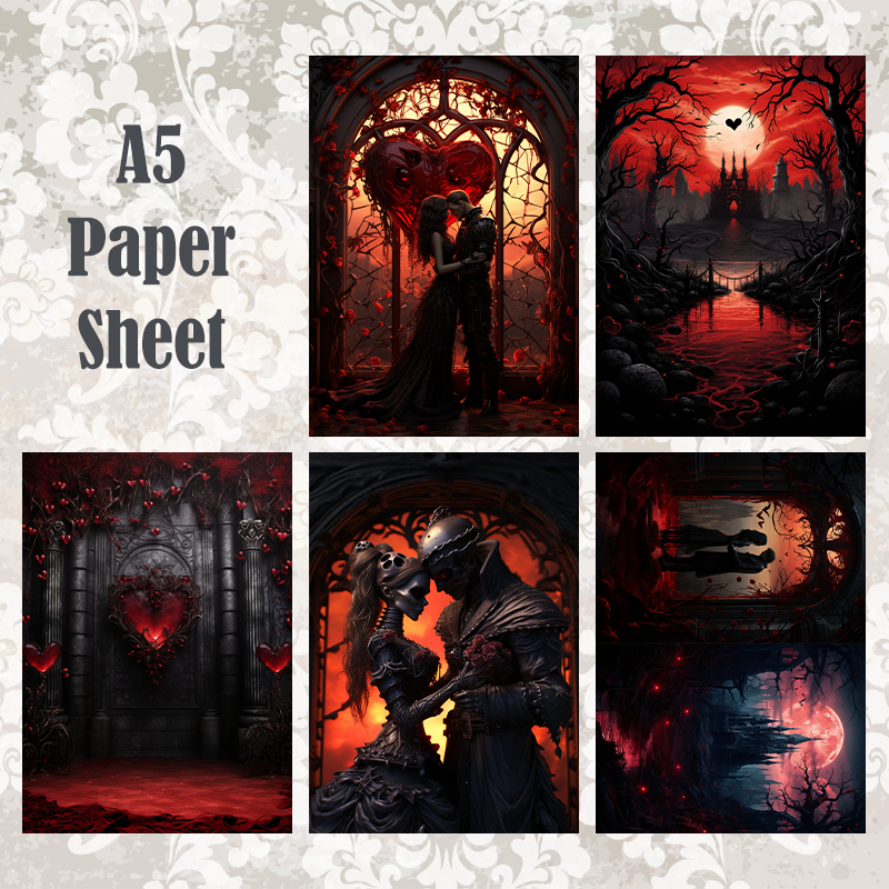 #5A55 POI Print A5 Cardstock Paper Set 10 Pcs
