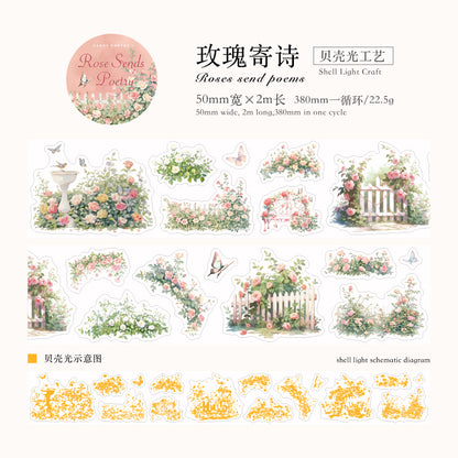 #03029 Mountain Wild Flower Branches Series Tape Roll
