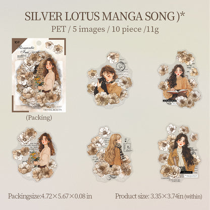 #02859 Fantasy Romantic Series Sticker