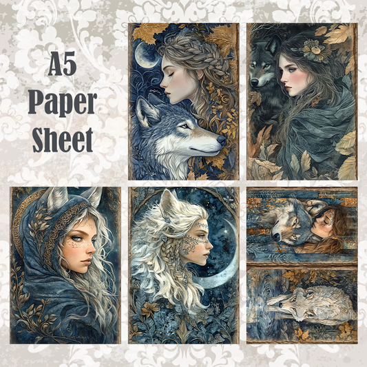 #5 POI Print A5 Cardstock Paper Set 10 Pcs