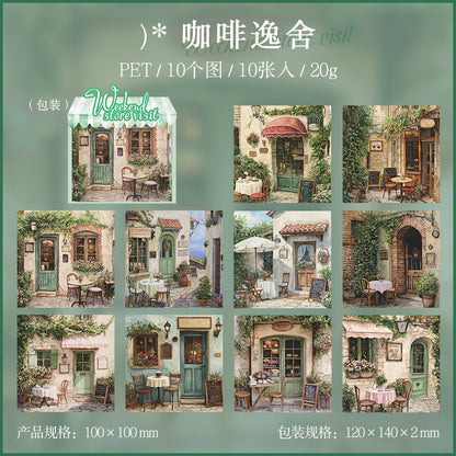 #02239 Vintage Clothes Store Series Sticker