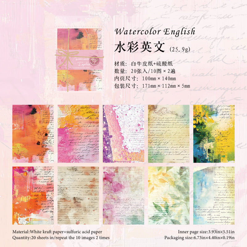 #02461 Vintage Color Series Material Paper