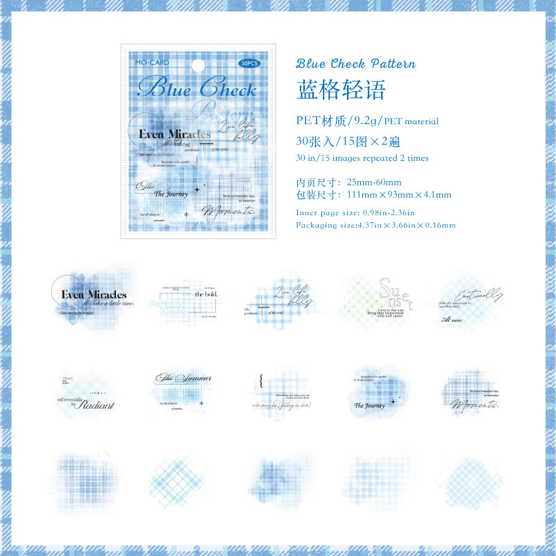 #02508 Washi Check Series Sticker