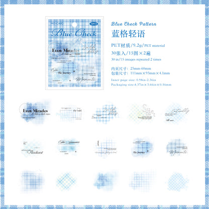 #02508 Washi Check Series Sticker