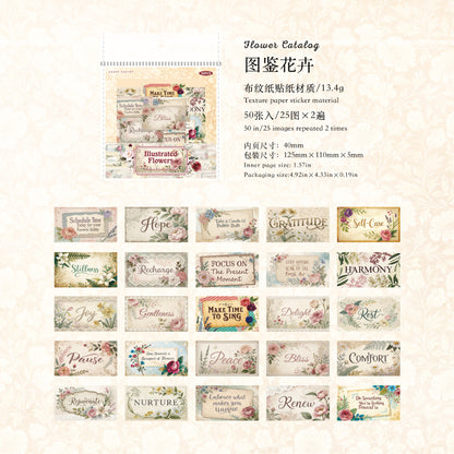 #02352 Words in Garden Series Sticker