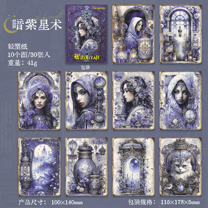 A5#02453 Vintage Magic Girl Series Sticker