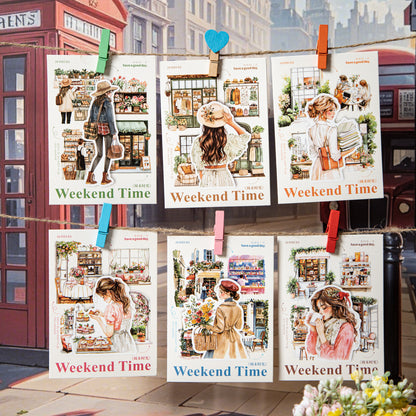 #02098 Weekend Time  Series Sticker