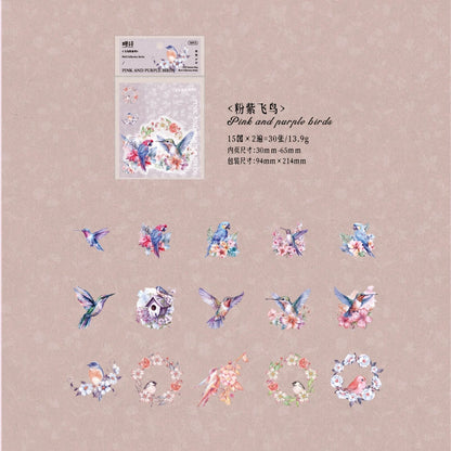 #02753 Bird Collection Series Sticker
