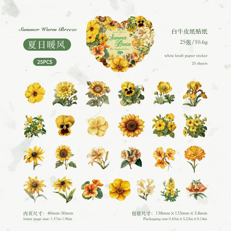#02703 Heart Flower Series Sticker