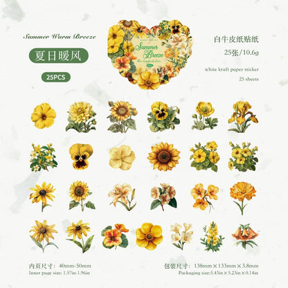 #02703 Heart Flower Series Sticker