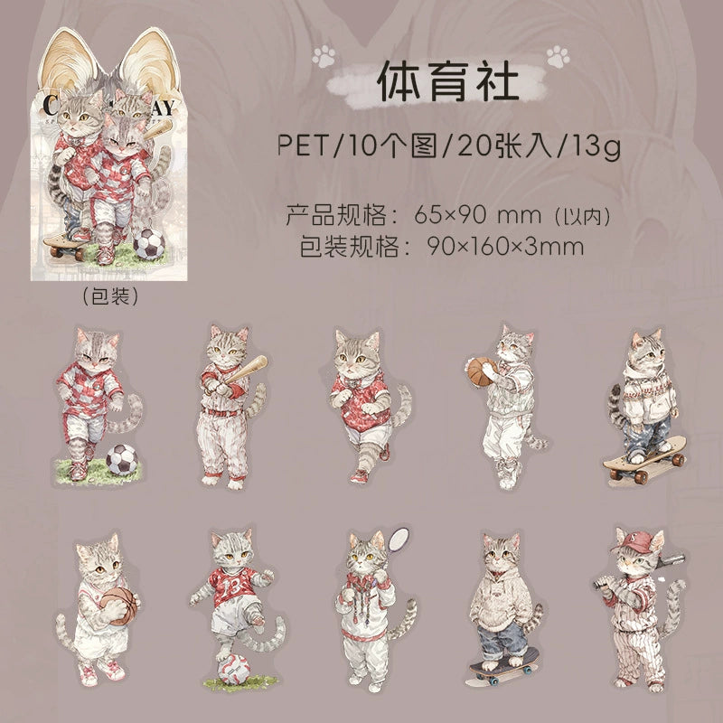 #02766 Cat Club Series Sticker